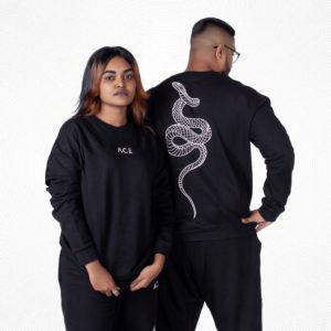 ACE Snake Sweatshirt - Black - Unisex