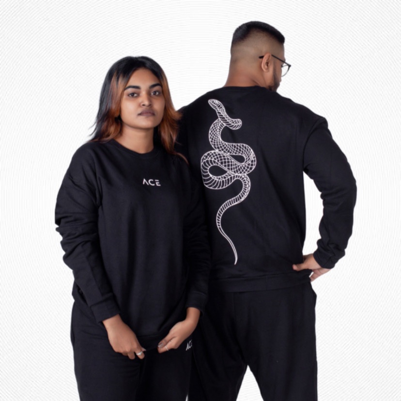 ACE Snake Sweatshirt - Black - Unisex