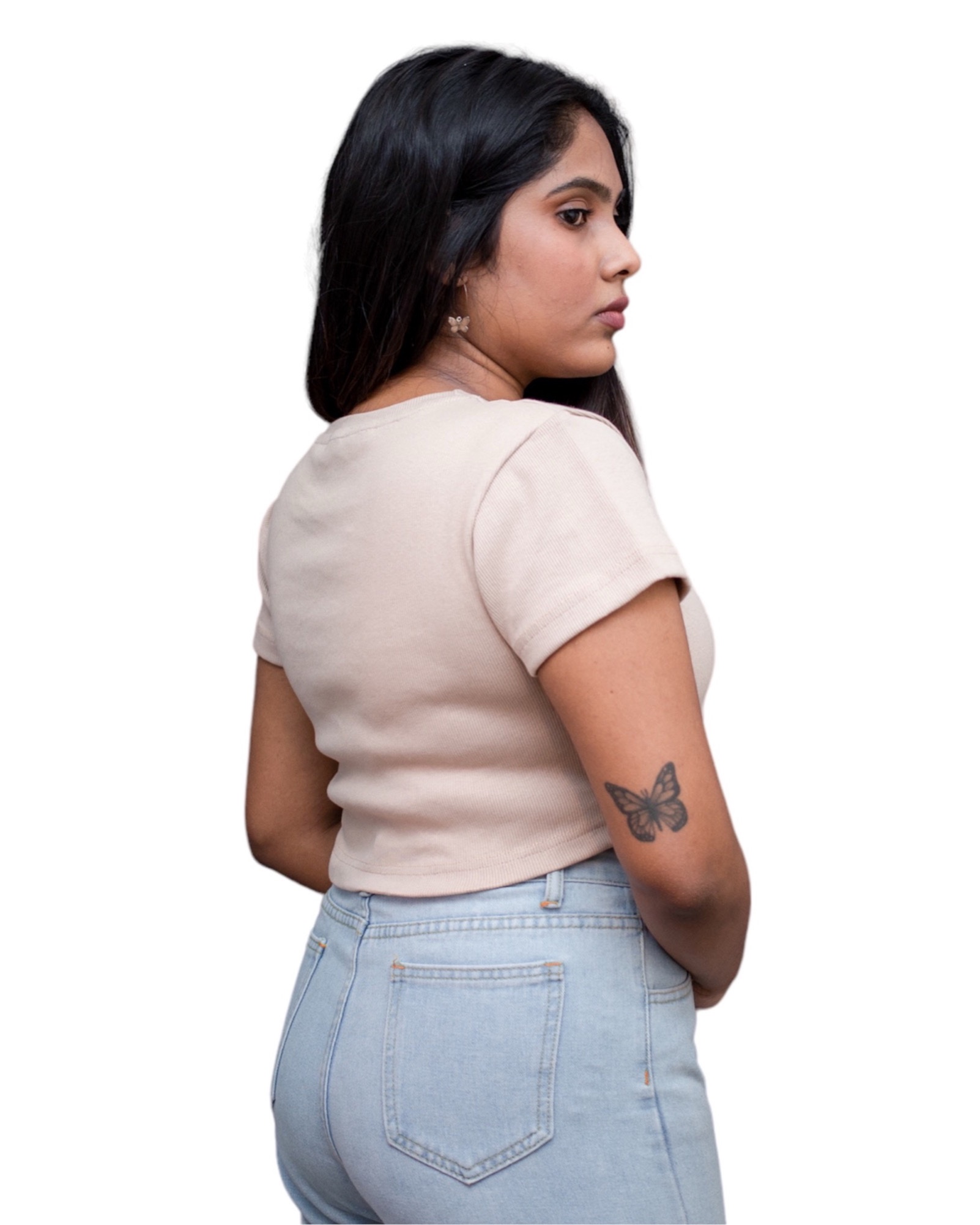 ACE Kint Crop Top - Tortilla Brown - Women’s - Image 2