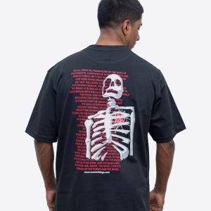 ACE Vintage Skull Graphic Oversize Tee - Black - Unsex