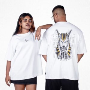 Premium Anubis Oversize Tee - white - Unisex