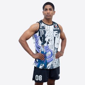 ACE Anime Basketball Jersey - White - Men’s
