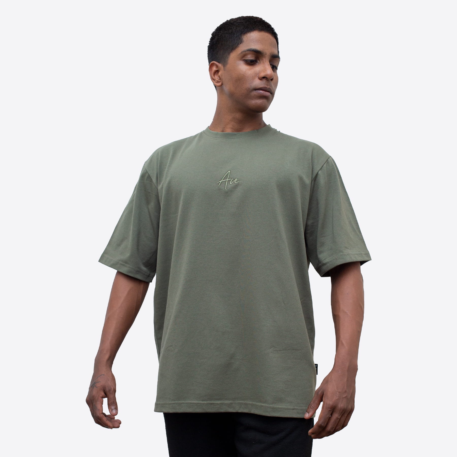 ACE Signature Oversize Tee - Pine Green - Men’s