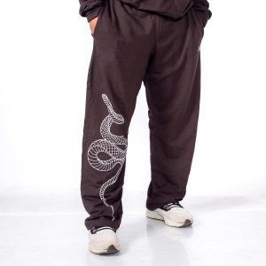 ACE Snake Oversized Sweatpant - Brown - Unisex