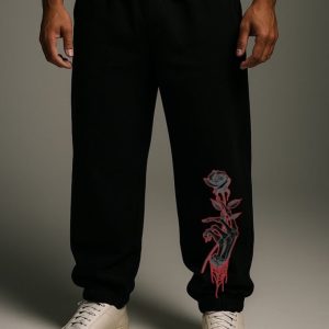ACE Rose Reaper Oversize Sweatpant - Red Print