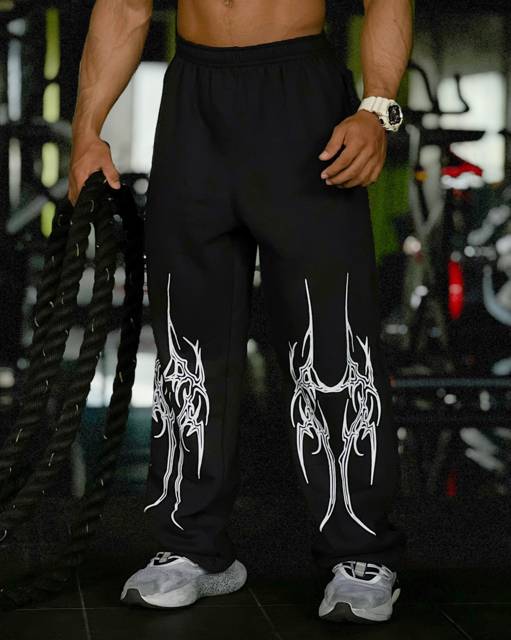 Dark Moon - Darkness Oversized Sweatpants - (Shadow Black)