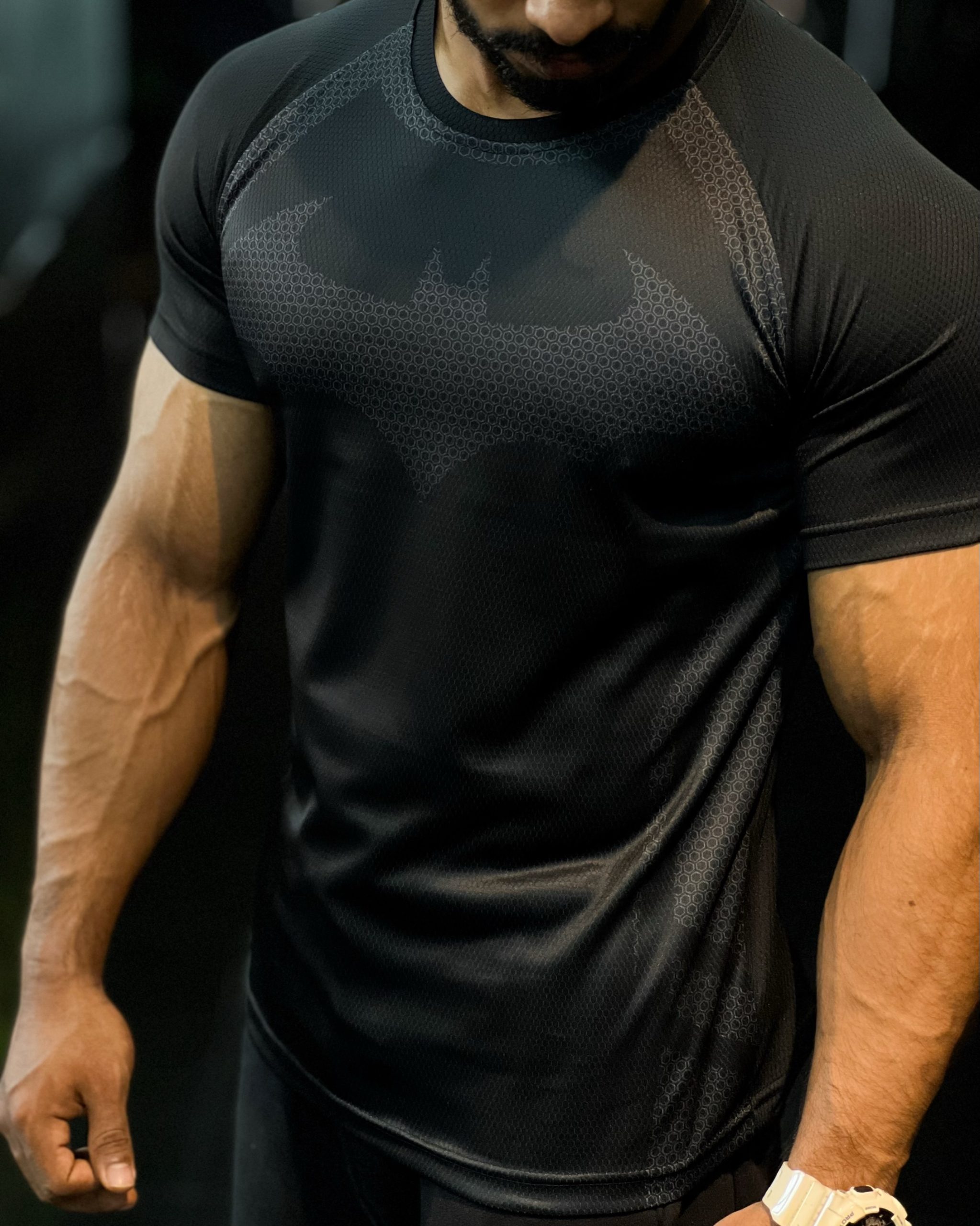 Batman Raglan Tee / 01 - (Ash Print) - Image 2