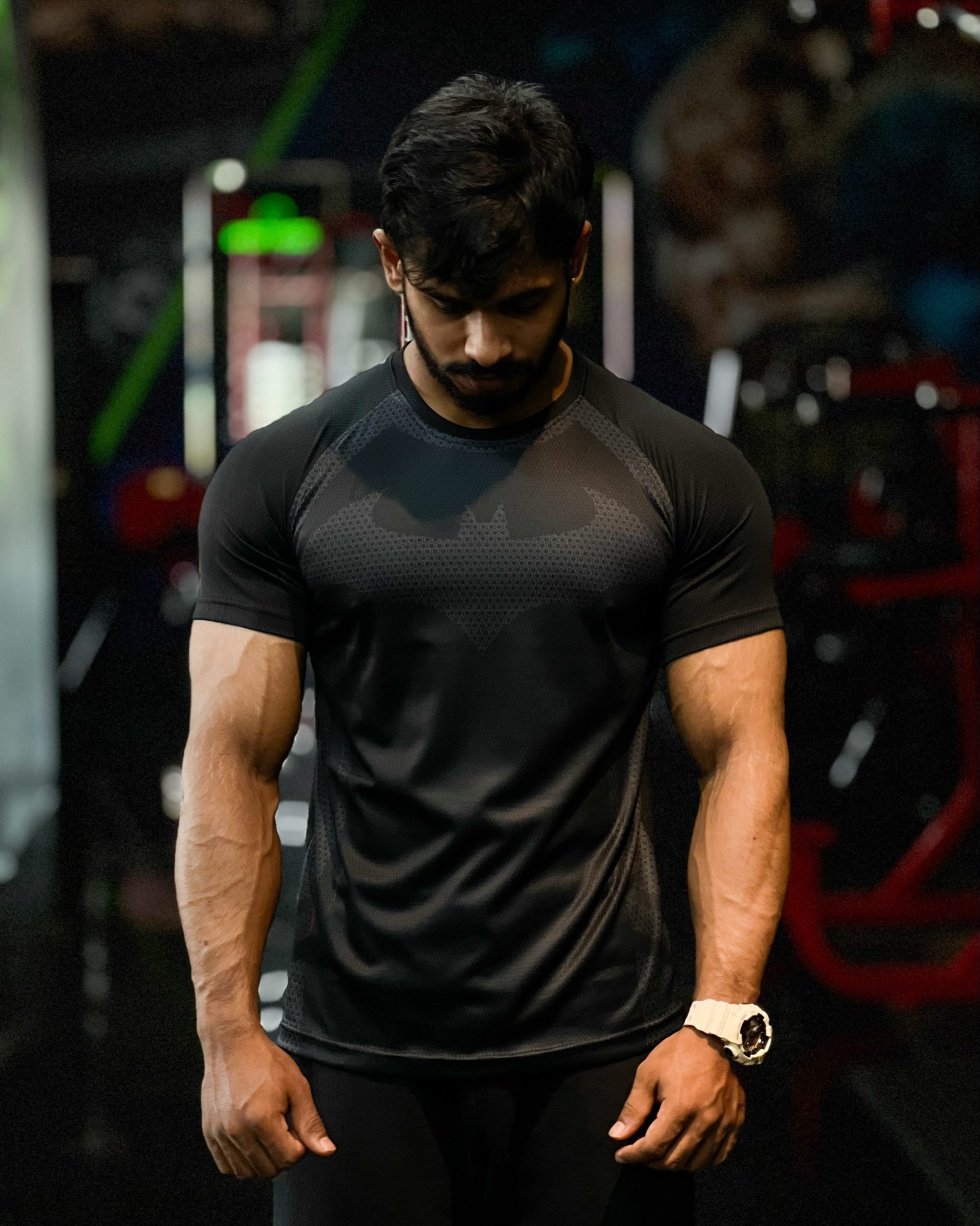 Batman Raglan Tee / 01 - (Ash Print)