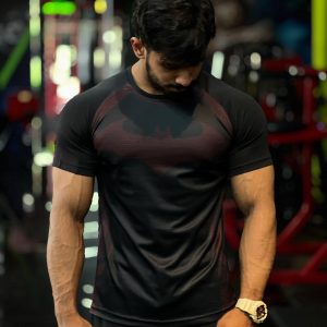 Batman  Raglan Tee / 01 - (Maroon Print)