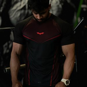 Batman  Raglan Tee 0.2 (Crimson Red)