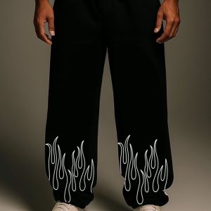 ACE Flame Drift Oversized Sweatpant - (Shadow Black)