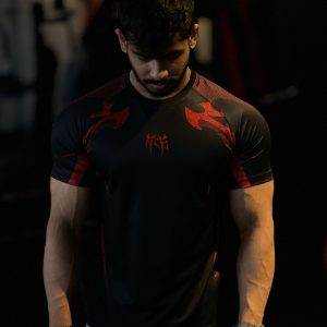 Storm Raglan Tee -  (Crimson Red)