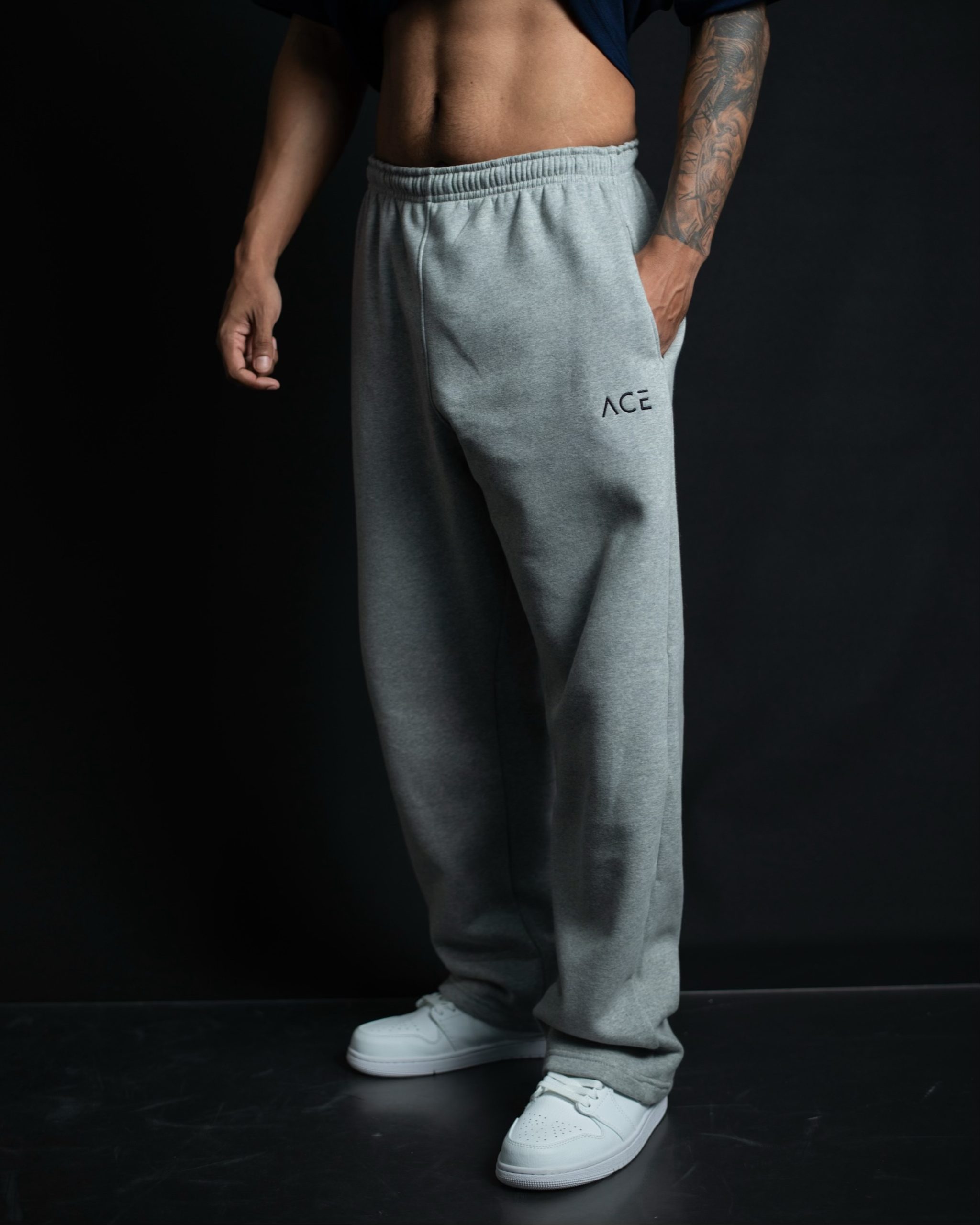 TOJi Oversized Sweatpants - (Ash) - Image 3
