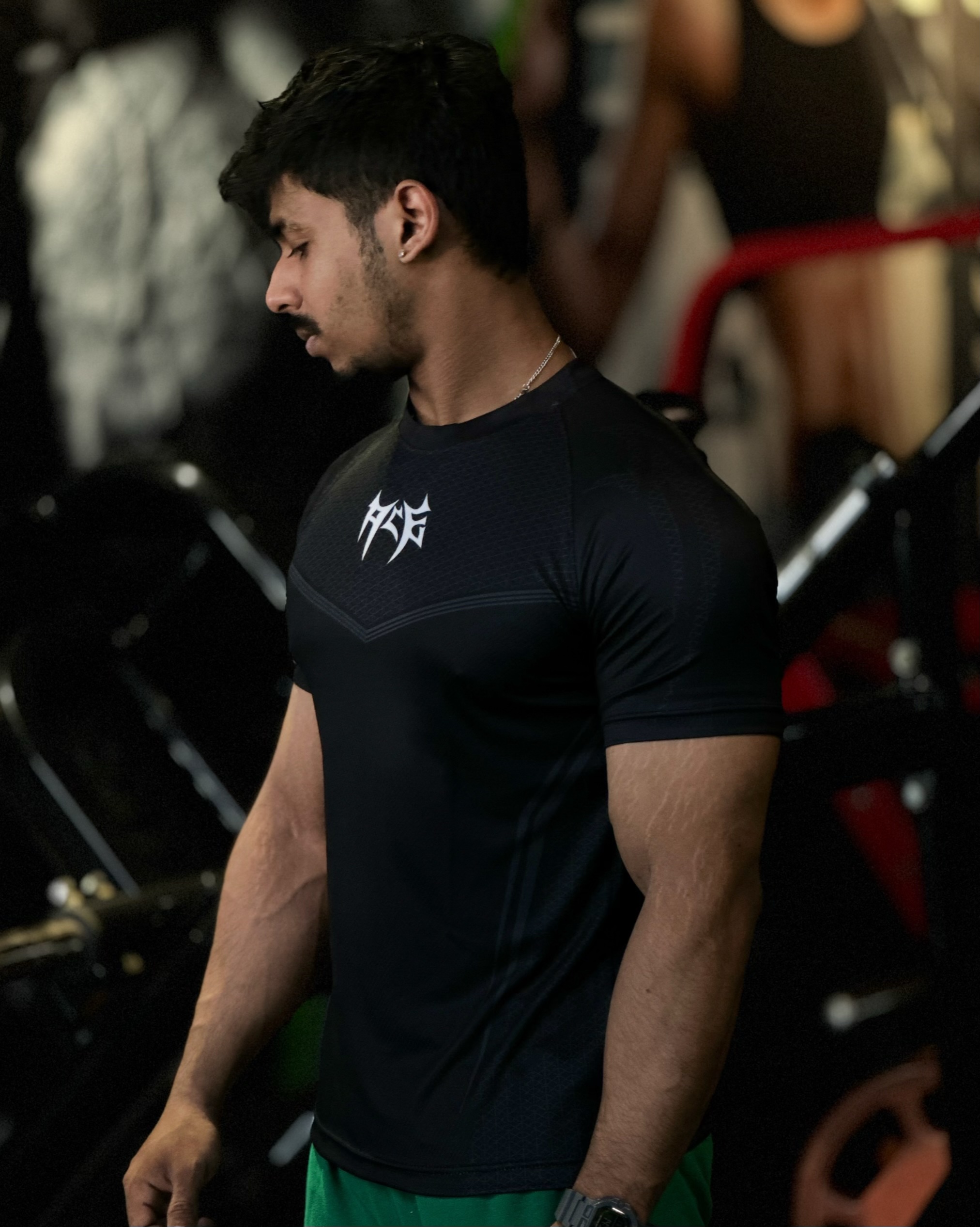 ACE Warrior Raglan Tee - (Ash) - Image 2
