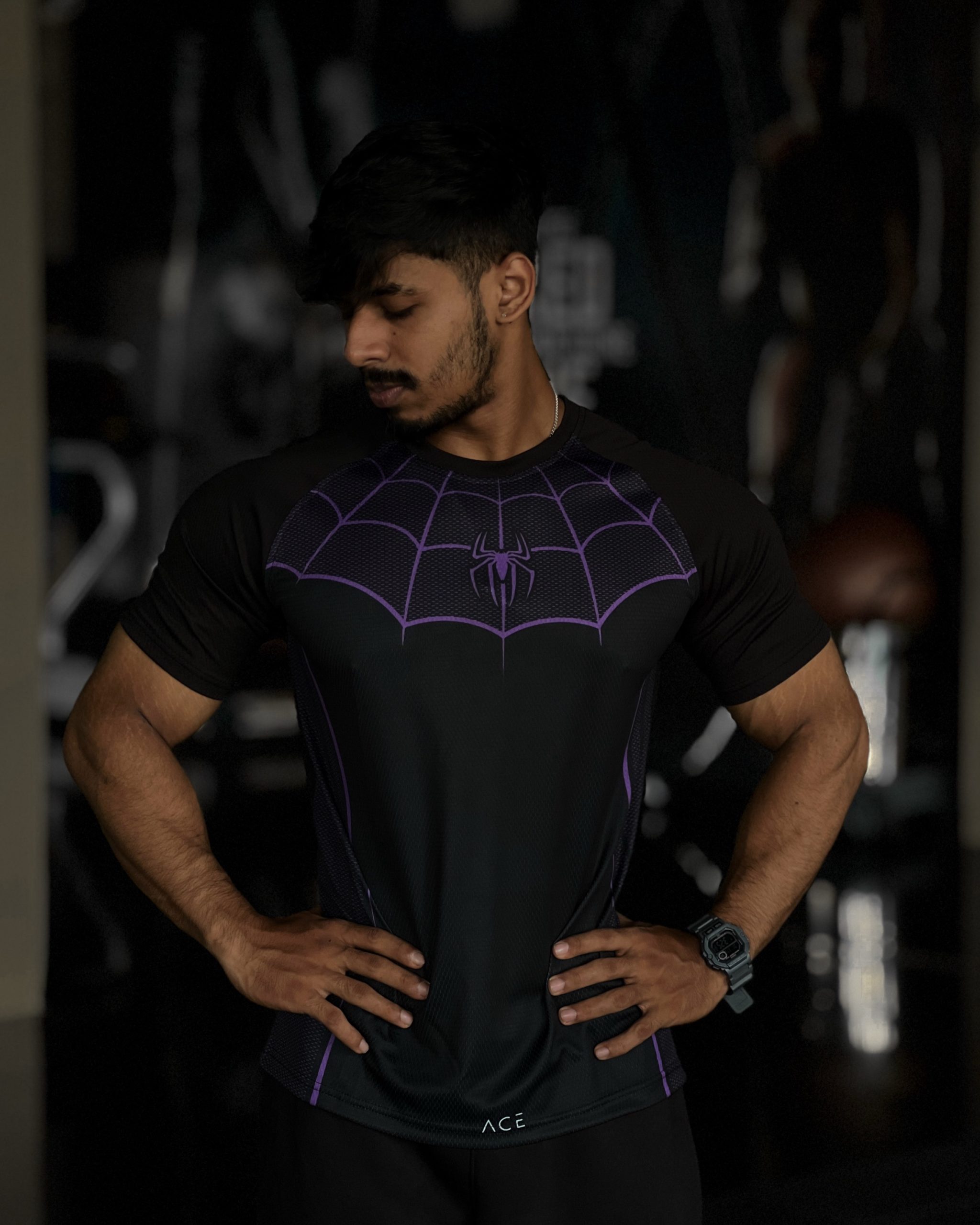 ACE Spider Rangle Tee - (Purple)