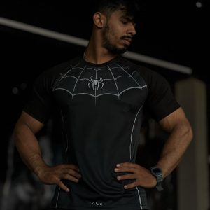 ACE Spider Raglan Tee - (Ash)