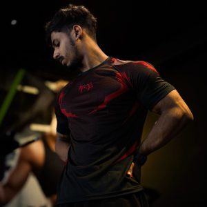 Phantom Wing Raglan Tee - (Crimson Red)